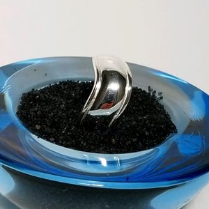 Sterling Silver Wave Ring